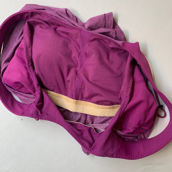 Lululemon Run Time Tank Top with Built In Bra Women Size 8 Pink Active - Picture 9 of 10